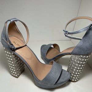 Aldo strap platform heel